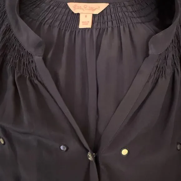 Lilly Pulitzer Turner Dress True Navy Silk
MM15 - Picture 7 of 8